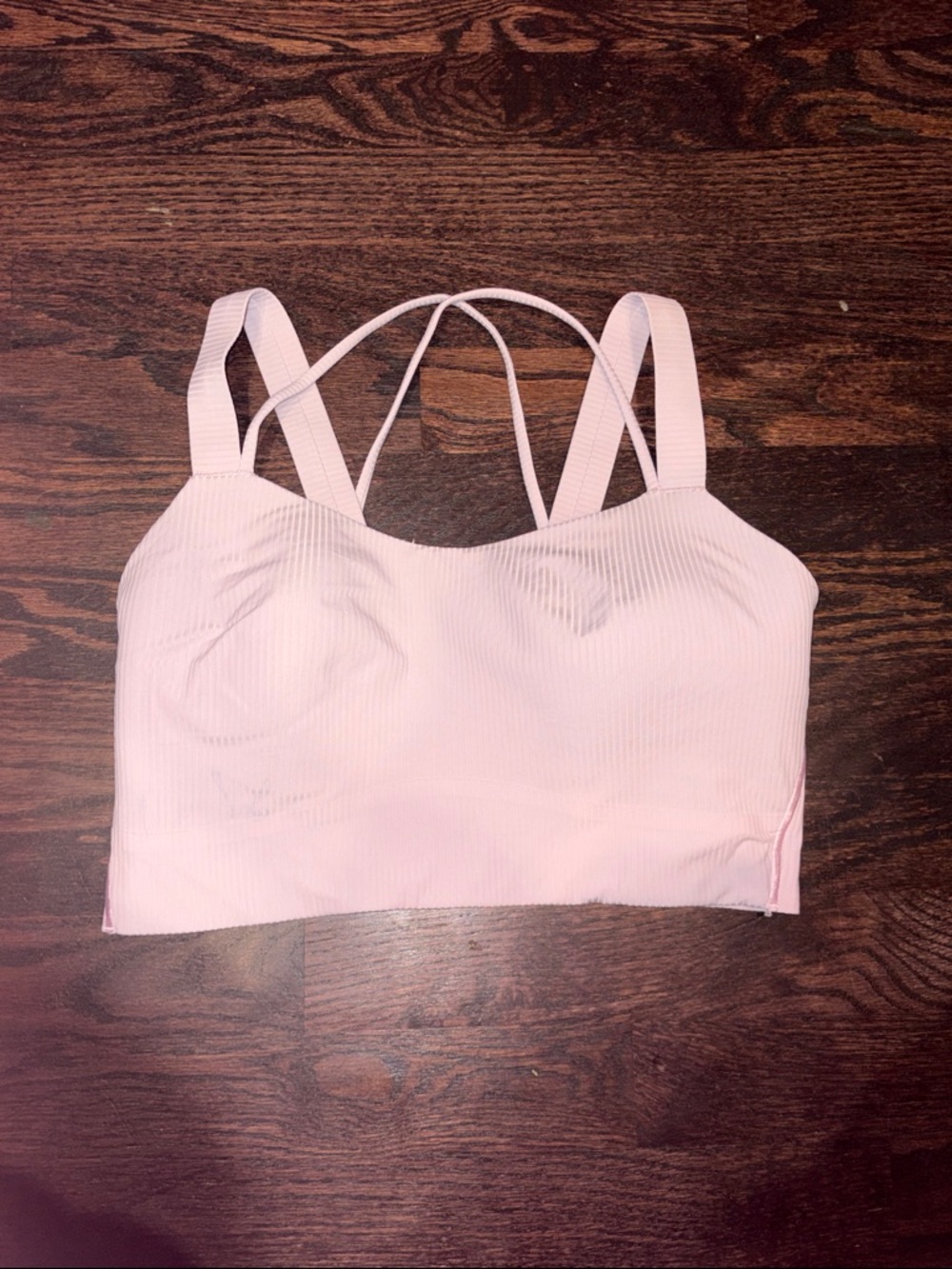 Lululemon Like a Cloud Ribbed Longline D/DD Sports Bra size 10